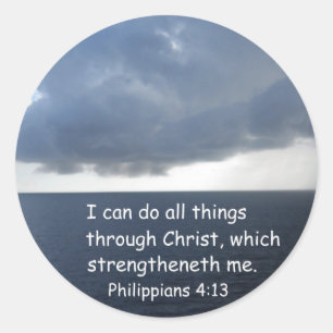Sticker Rond Philippiens 4:13