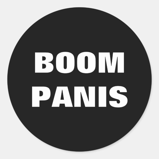 Sticker Rond Philippine Slang Boom Panis ! (Devant)