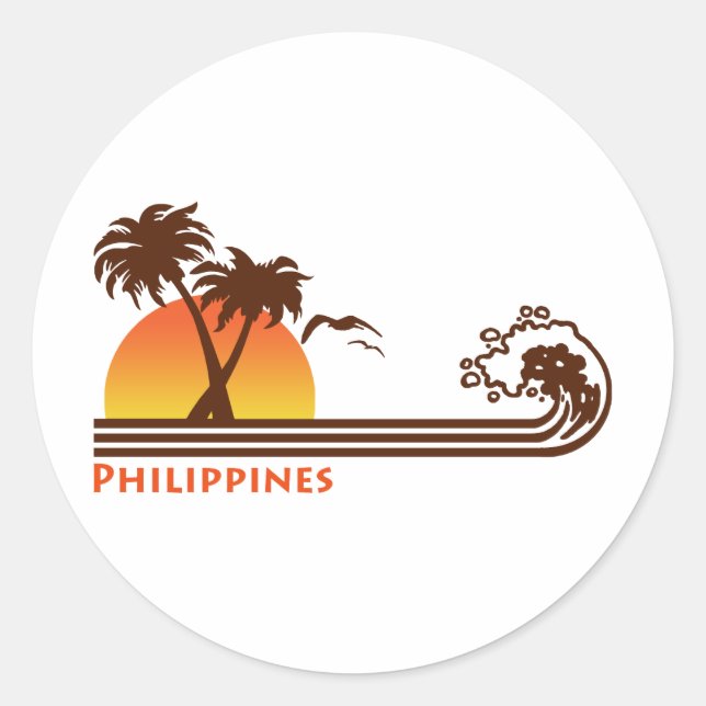 Sticker Rond Philippines (Devant)