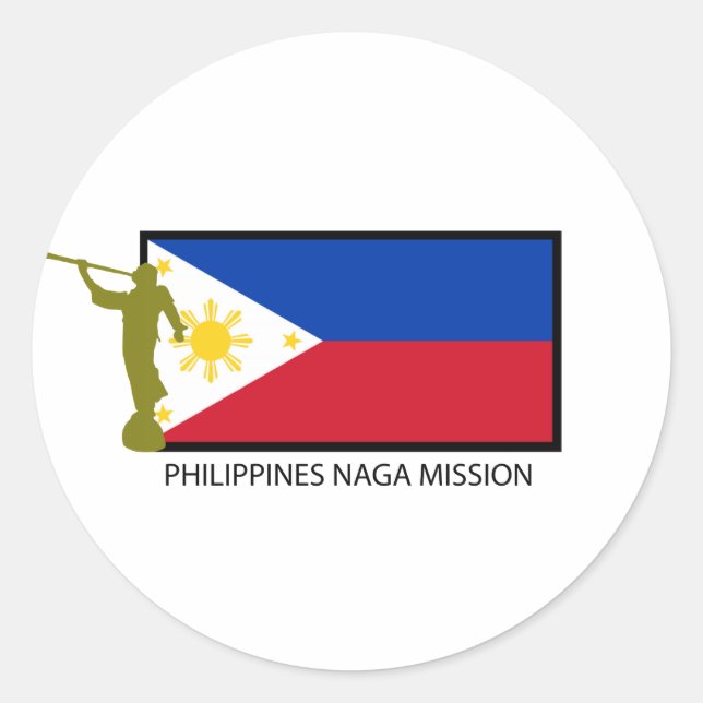 STICKER ROND PHILIPPINES NAGA MISSION LDS CTR (Devant)