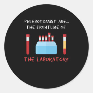 Sticker Rond Phlebotomist Laboratory Blood Phlebotomy Syanneaux