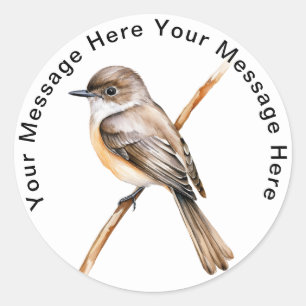 Sticker Rond Phoebe orientale