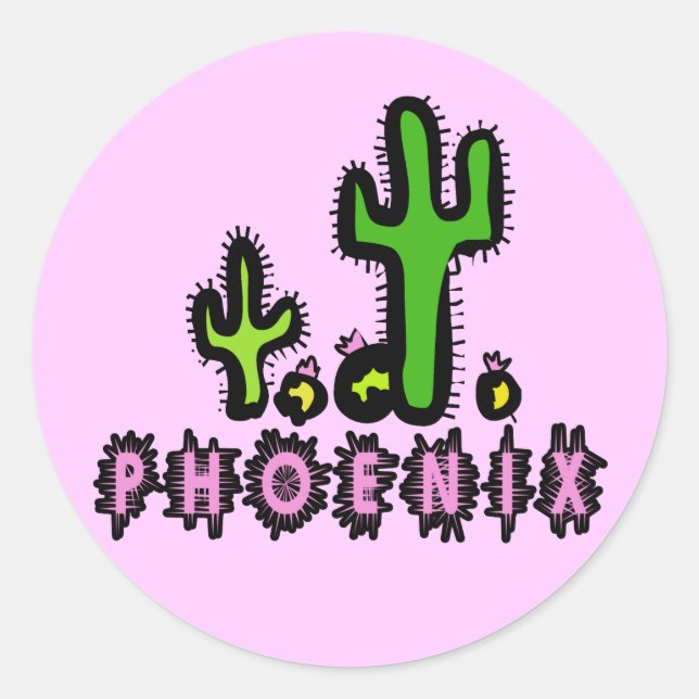 Sticker Rond Phoenix (Devant)