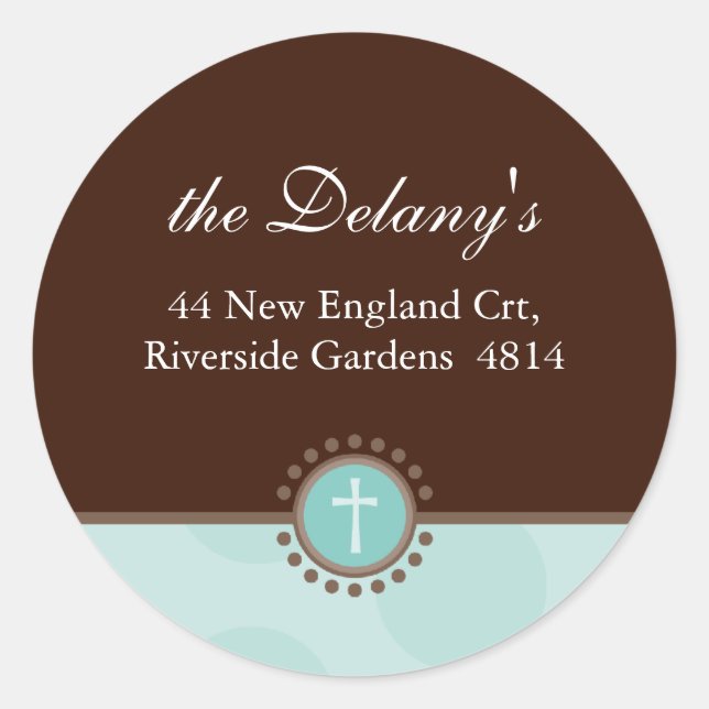 Sticker Rond PHOQUES D'ADRESSE PERSONNALISÉS :: polkadot 5 (Devant)