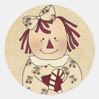 Sticker Rond Phoques d'enveloppe de Noël : Simple Joys Annie