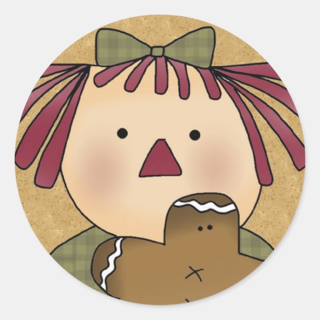 Sticker Rond Phoques d'enveloppe de Noël : Simple Joys Annie (Devant)