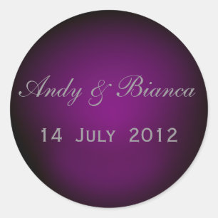 Sticker Rond Phoques d'enveloppe personnalisées en plum