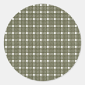 Sticker Rond Phoques d'enveloppes - Olive Tweed
