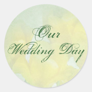 Sticker Rond Phoques mariages pour Mariage enveloppes