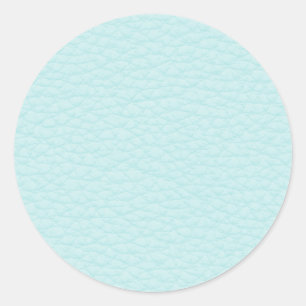 Sticker Rond Photo de Cuir Turquoise Léger.