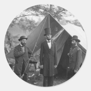 Sticker Rond Photo de guerre civile vers 1862