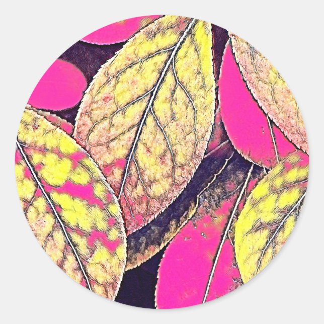 Sticker Rond Photo filtrée unique (Devant)