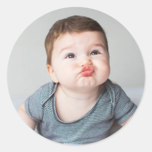Sticker Rond Photo personnalisé parfait pour les remises de dip
