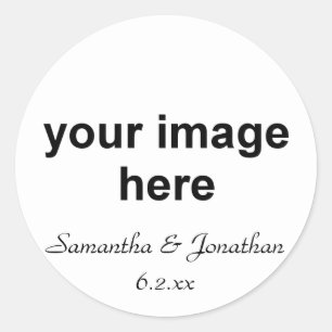 Sticker Rond Photo personnalisée