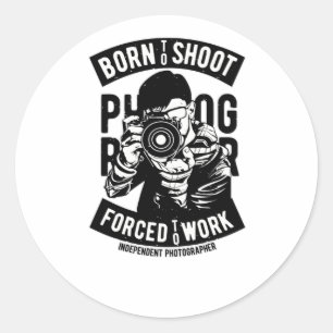 Sticker Rond Photographe indépendant