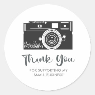 Sticker Rond Photographe professionnel