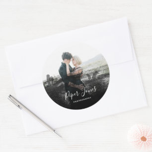 Sticker Rond Photographie personnalisée Photographe Abstrait no