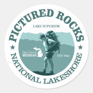 Sticker Rond Photos Rocks NP