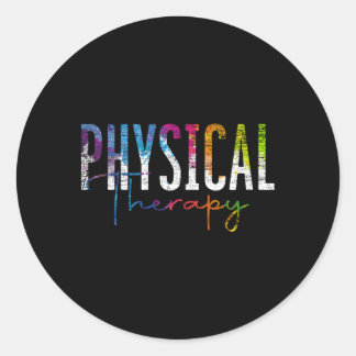 Sticker Rond Physiothérapeute Exercice Pt Colorful Physique T