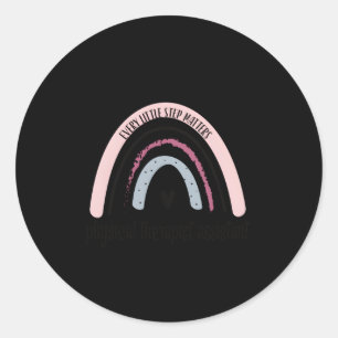 Sticker Rond Physiothérapie Assistant Rainbow Pta Physique