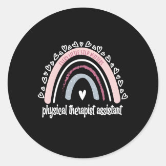 Sticker Rond Physiothérapie Assistant Rainbow Pta Physique