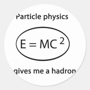 Sticker Rond physique de particules