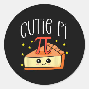 Sticker Rond Pi Day Math Lover Étudiant Enseignant 3.14 Cutie P