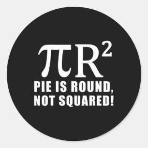 Sticker Rond Pi Jour Math 3.14 Pie Est Arrondi Non Carrée