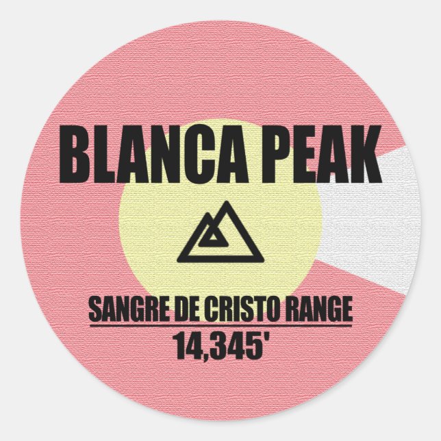Sticker Rond Pic Blanca (Devant)