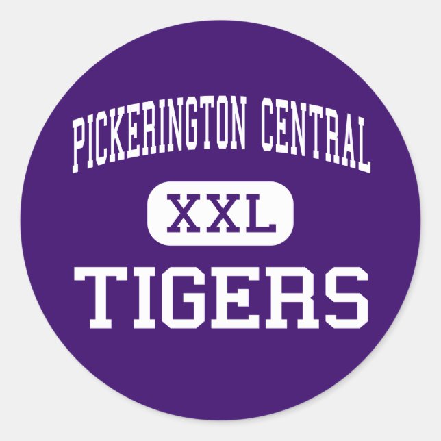 Sticker Rond Pickerington Central - Tigers - Pickerington (Devant)