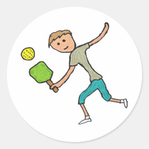Sticker Rond Pickleball