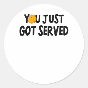 Sticker Rond Pickleball Pickleball Saying Funny Hobby