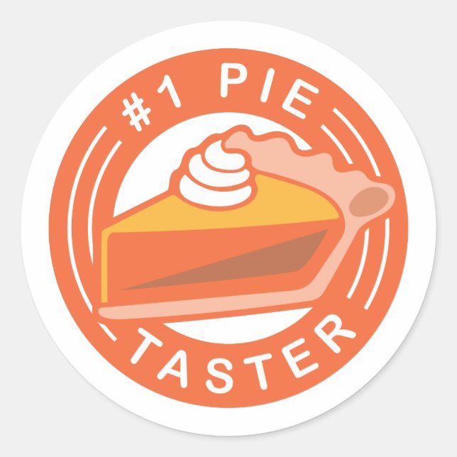 Sticker Rond Pie Taster (Devant)