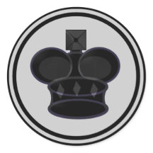 Pièce d'échecs du roi noir