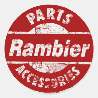 STICKER ROND PIÈCES DE RAMBLER DÉTRUIT