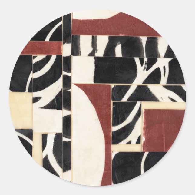 Sticker Rond Pièces et pièces I (Devant)