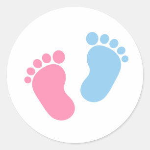Sticker Rond Pieds bébé