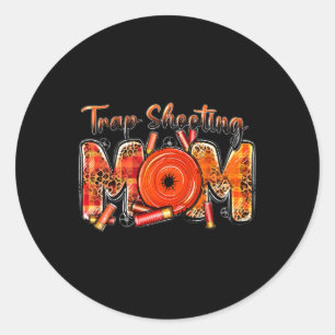 Sticker Rond Piège tirer sur maman Léopard Occidental Fête des 