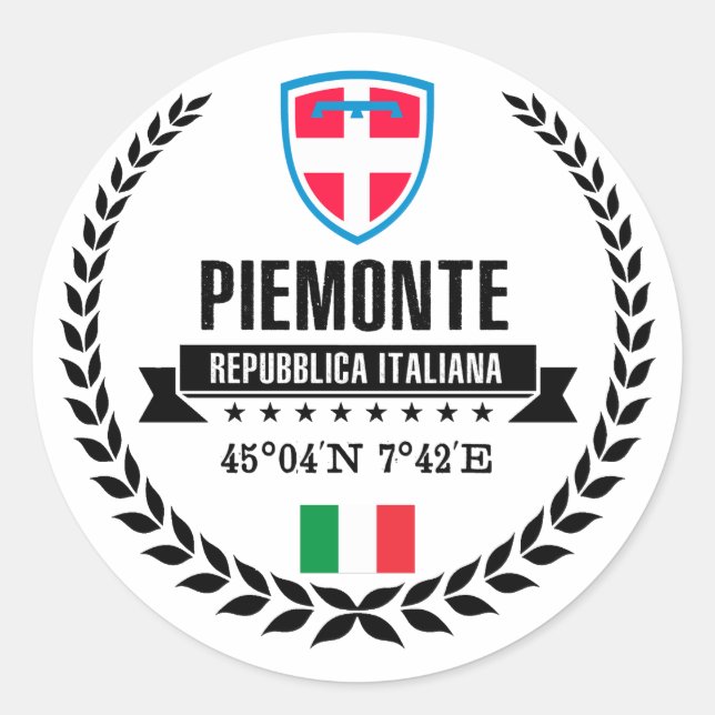 Sticker Rond Piemonte (Devant)