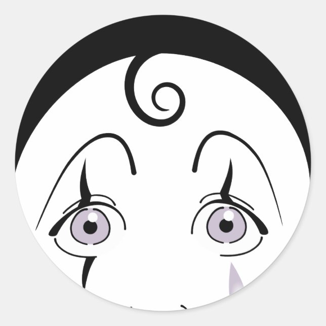 Sticker Rond Pierrot (Devant)