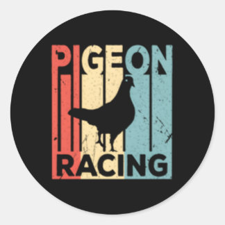 Sticker Rond Pigeon Racing
