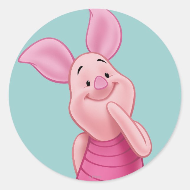 Sticker Rond Piglet 5 (Devant)
