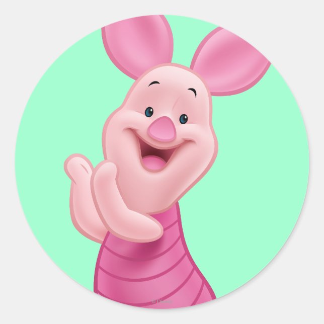 Sticker Rond Piglet 7 (Devant)