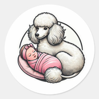 Sticker Rond Pignon mignon pour elle