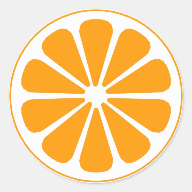Sticker Rond pignon orange (Devant)