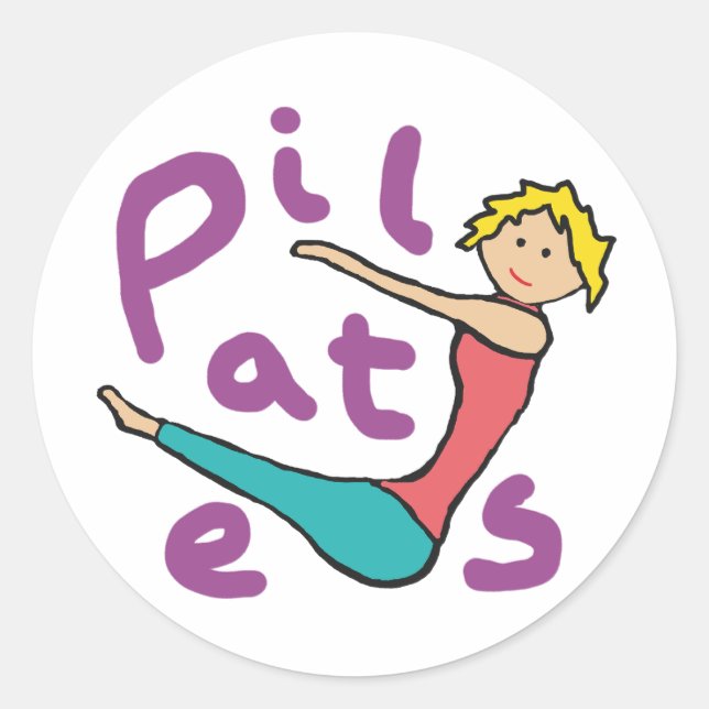 Sticker Rond Pilates (Devant)