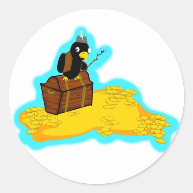 Sticker Rond Pile d'argent (Devant)