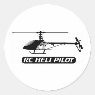 Sticker Rond Pilote d'hélicoptère RC