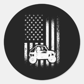 Sticker Rond Pilote Utv Indicateur Américain Sxs Utv Côté
