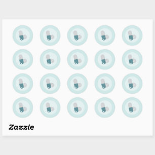 Sticker Rond Pilules de médicaments